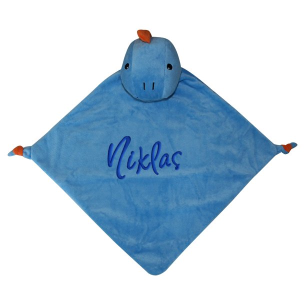 Dinosaur sutteklud med navnebroderi