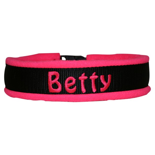 Navnehalsbnd Neonpink