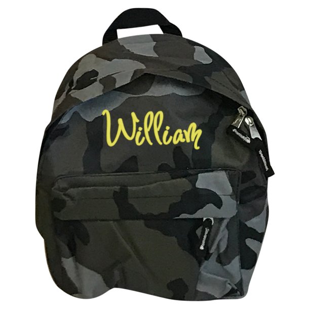 Lille Rygsk med navn - Camo