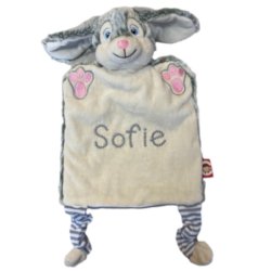 Hnddukke med navn - Kanin