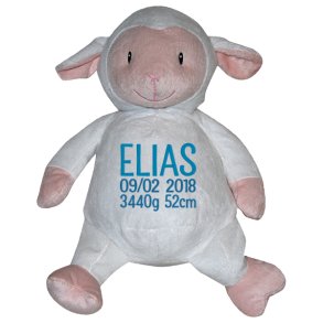 Lammebamse med navn og fdselsdata