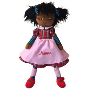 Kludedukke med navn- Sorth�ret