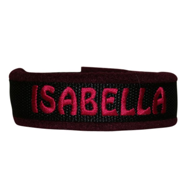 Navnehalsbnd Bordeaux