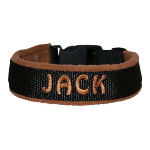 Navnehalsb�nd Lysebrun