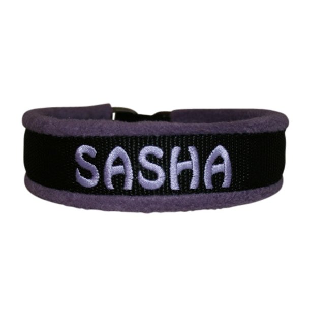 Navnehalsbnd Lyselilla