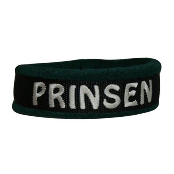 Navnehalsbnd Mrkegrn