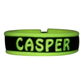 Navnehalsbnd Neongul