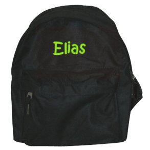 Lille Rygsk med navn - Sort