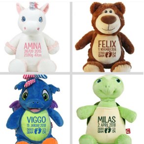 Bamse med navn og fdselsdata